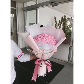 Sỉ hoa hồng sáp bó 50 bông