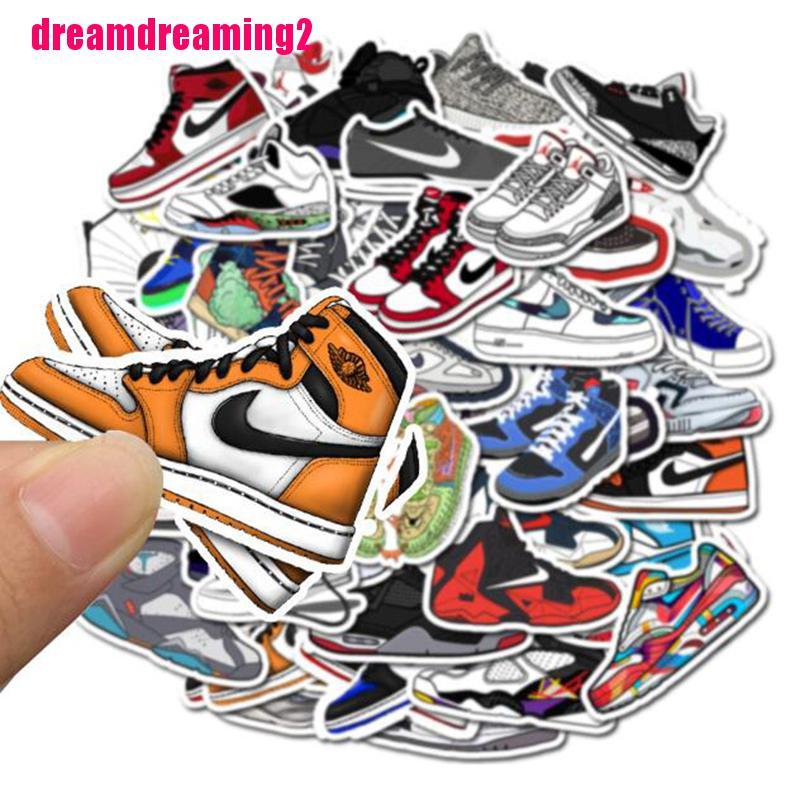 Set 50 Chiếc Giày Thể Thao Jordan Chống Thấm Nước Dùng Để Trang Trí