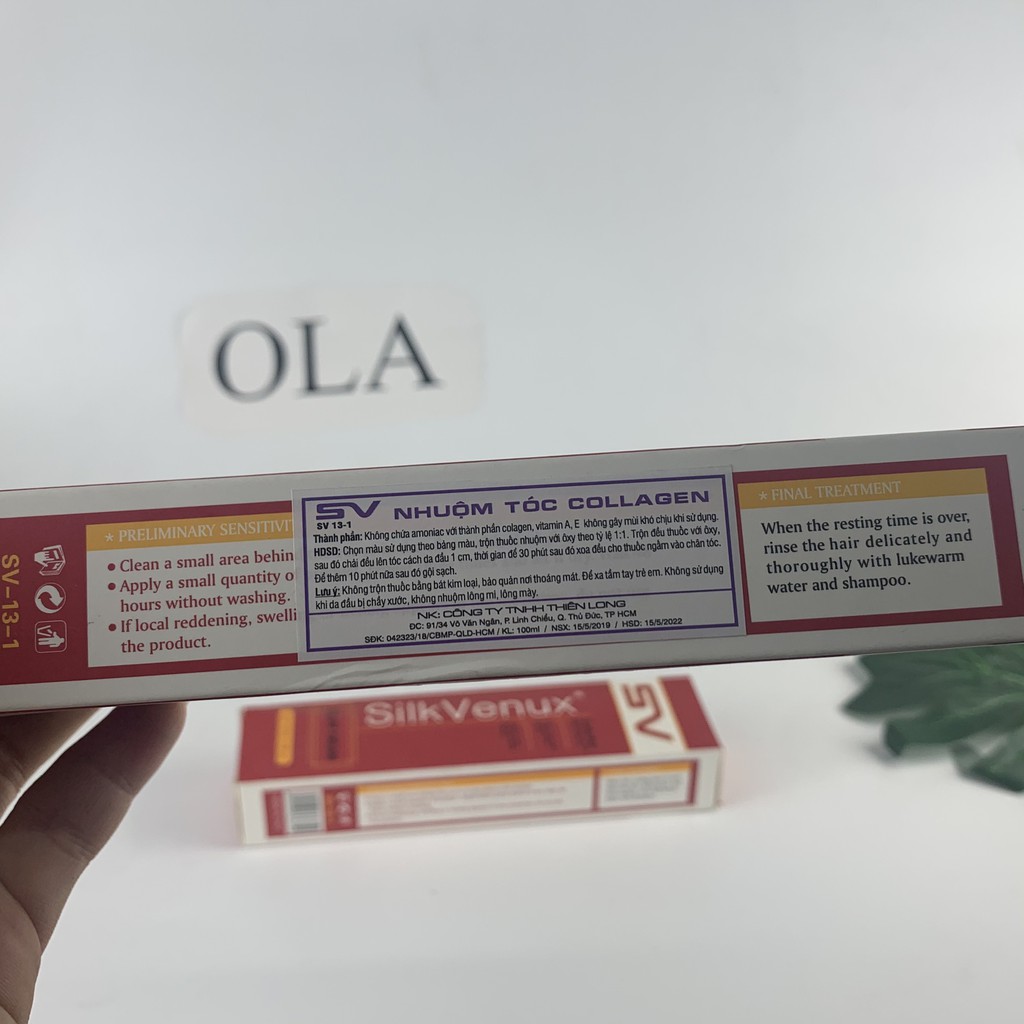 Thuốc Nhuộm Tóc Sv Chính Hãng Các Màu Nhuộm Màu Gì Ib Cho Shop- Mỹ Phẩm Ola