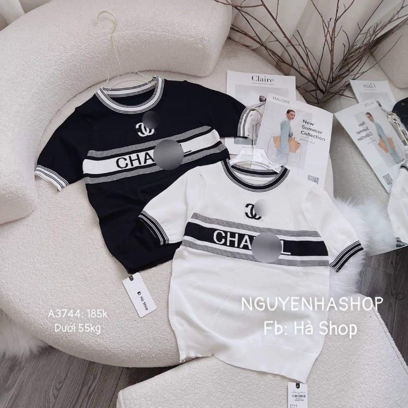 Áo len chữ X cổ tròn hàng QC