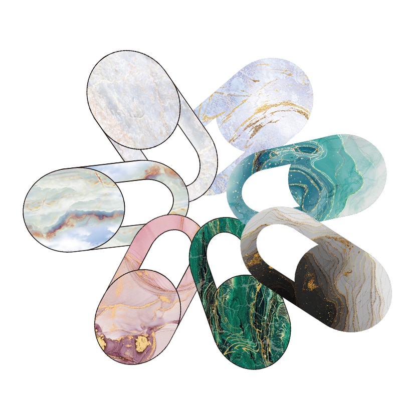 Tấm che webcam họa tiết vân đá cẩm thạch cho laptop Pro Air PC/điện thoại