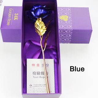Hoa hồng trang trí mạ vàng 24K