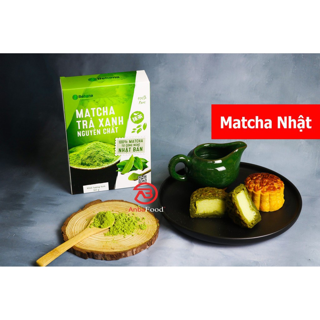 Matcha Nhật Bản - Bột Matcha Trà Xanh Nguyên Chất 100% Từ Công Nghệ Nhật Bản (Behena Hộp 50g)