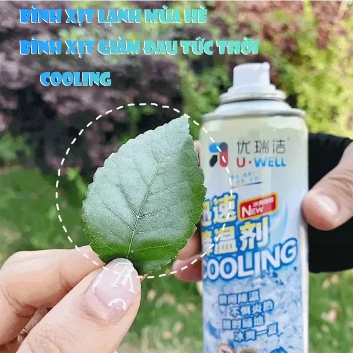 Bình Xịt Lạnh Tức Thì giúp làm mát , giảm đau loại lớn 260ml