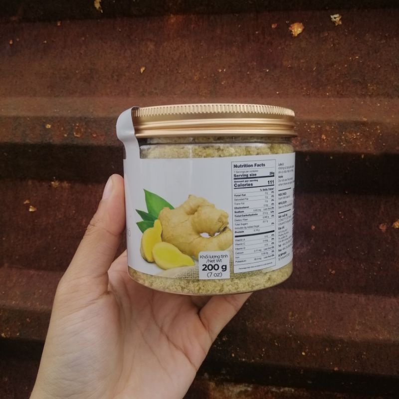 Trà gừng mía mật ong sấy đông khô 200g La Moi Vinamit Trà gừng thơm ngon ngọt thanh tốt cho hệ tiêu hóa