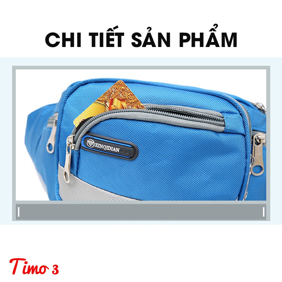 Túi Đeo Hông Đeo Bụng Đeo Chéo Cao Cấp Du Lịch Thể Thao Thời Trang Nhiều Ngăn