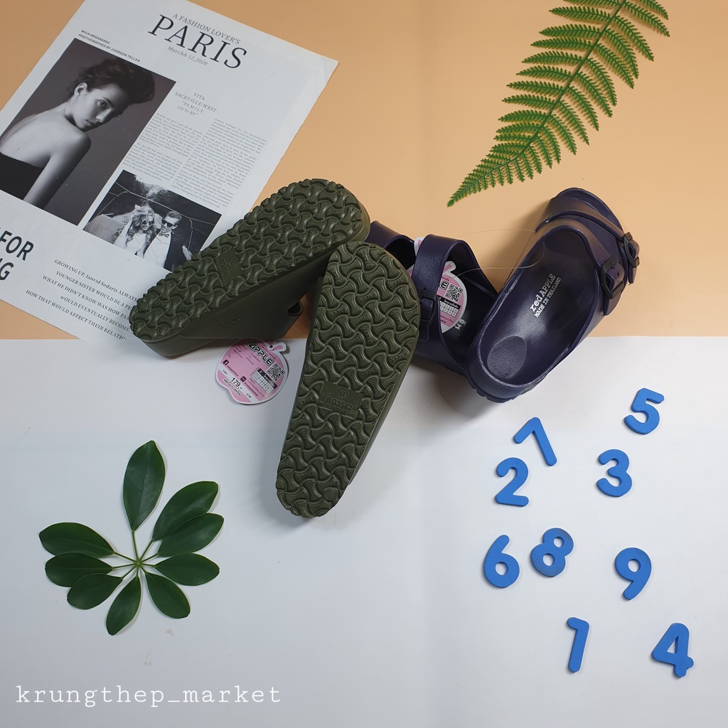 DÉP RED APPLE BG2562 ĐÚC NGUYÊN KHỐI , HAI QUAI SIÊU XINH