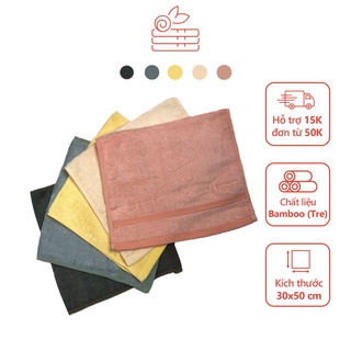 Khăn mặt sợi tre mềm mại kháng khuẩn thấm hút tốt khăn mặt hàn quốc kích thước 30x50cm -82425