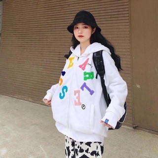 Hoodie zip multicolor fearless