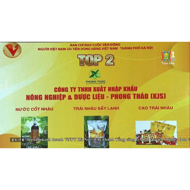 Nước Cốt Nhàu Phong Thảo Noni Juice 1000ml