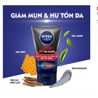 COMBO 4 Bộ đôi NIVEA MEN chăm sóc da cho nam