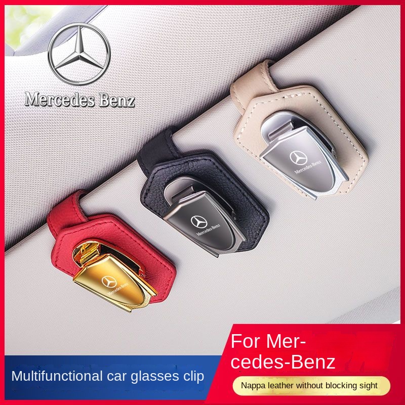 Kẹp Giữ Mắt Kính Hình Tam Giác Đa Năng Cho Xe Hơi Mercedes-Benz GLA GLE GLC GLB
