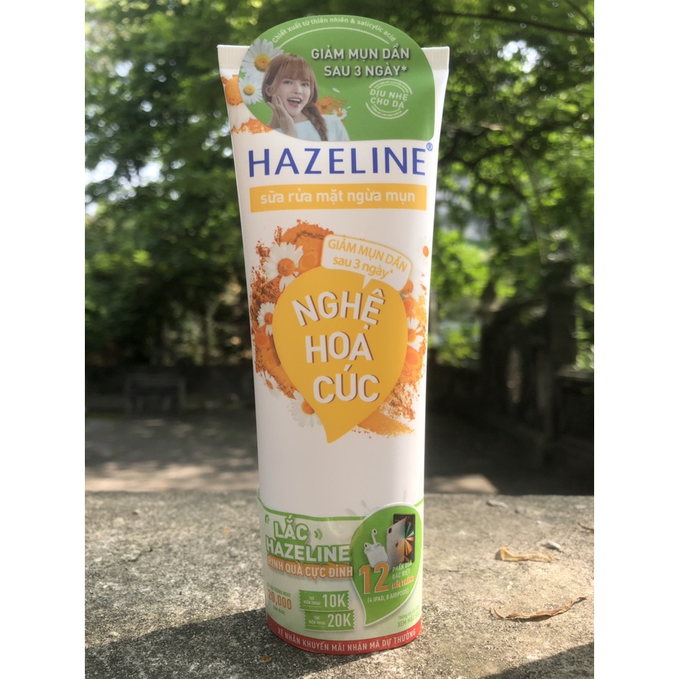 SỮA RỬA MẶT HAZELINE SÁNG DA 100g tặng kem đánh răng