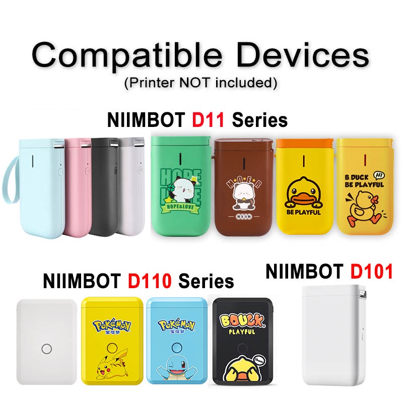 Cuộn Nhãn Giấy In Nhiệt Chống Nước NIIMBOT D11 Cho Máy In Nhiệt Đồ Chơi Trẻ Em