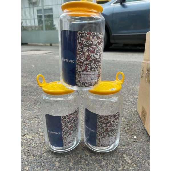 Hũ đựng thực phẩm thủy tinh Luminarc Rondo Smile 1000ml