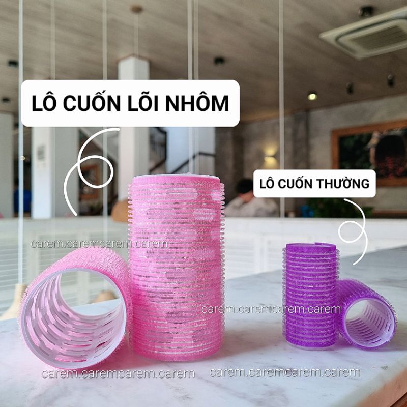 Lô uốn mái bay, uốn tóc giữ nhiệt bigsize salon chuyên dùng caremcarem