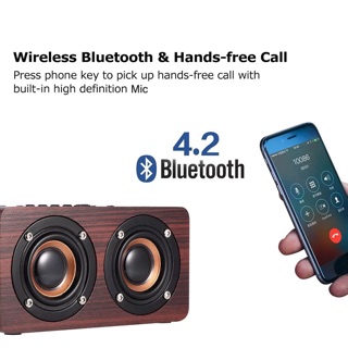 Loa Bluetooth gỗ siêu hay - W5
