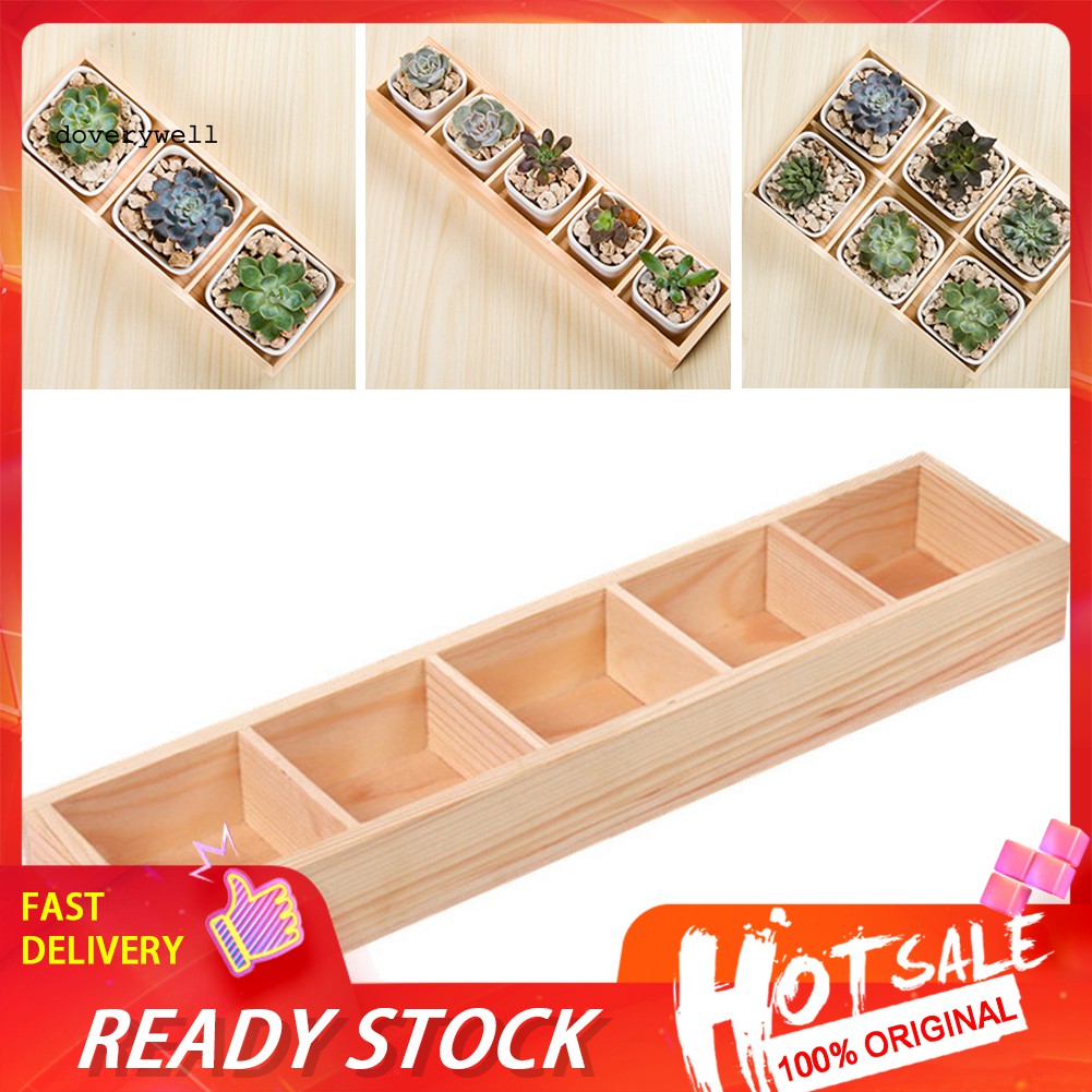 Hộp đựng chậu cây cảnh bằng gỗ nhiều ngăn