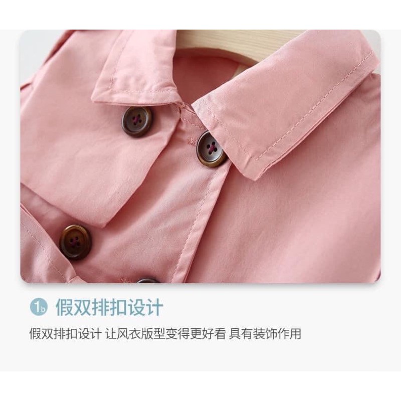 Áo khoác kaki cho bé kèm ảnh thật