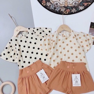Bộ chấm bi bé gái