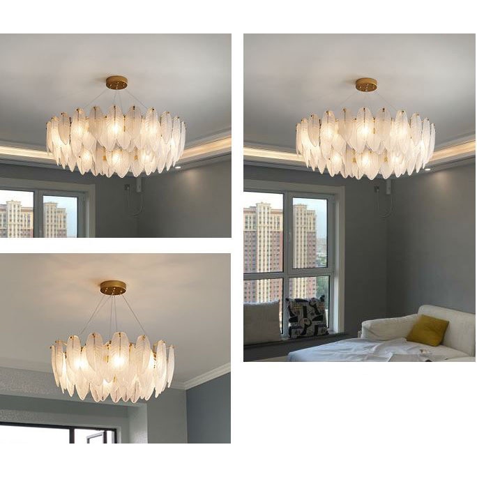 Đèn chùm MONSKY OFIGA pha lê D750mm phong cách châu Âu hiện đại, sang trọng - Tặng kèm LED.