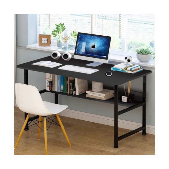 [𝗛𝗢𝗧 𝗦𝗔𝗟𝗘] Bàn làm việc  kích thước 100x50cm và bàn học mặt gỗ mdf, chân sắt sơn tĩnh điện chắc chắn | BigBuy360 - bigbuy360.vn