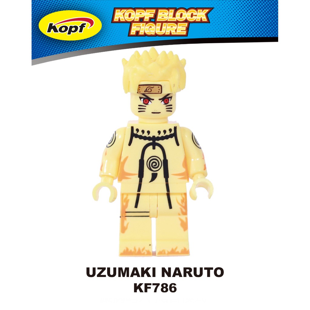 Minifigures Nhân vật Uzumaki Naruto Uchiha Sasuke Uchiha Itachi Jiraiya Hatake Kakashi KF6078