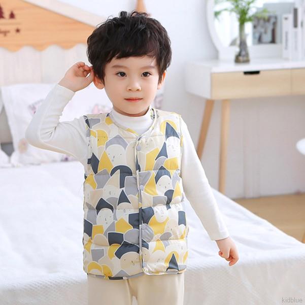 Áo Khoác Phao Sát Nách Phong Cách Hàn Quốc Cho Bé