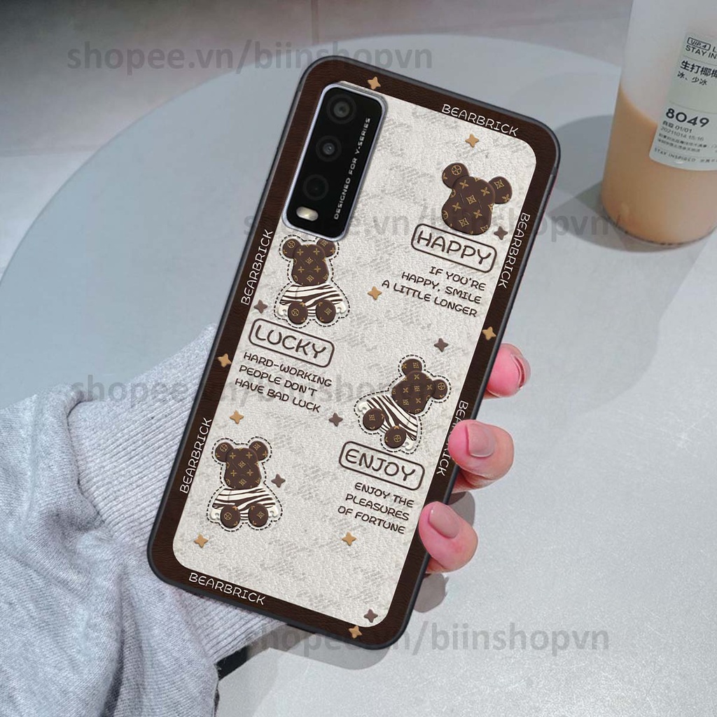 Ốp Vivo Y20 hình gấu bear brick đẹp độc lạ, thời trang, cá tính