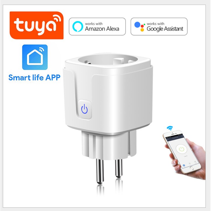 Ổ cắm wifi 3g 4g Tuya – Smart life công tắc điều khiển từ xa wifi, công tắc wifi, công tắc hẹn giờ, ổ cắm hẹn giờ