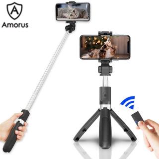 Gậy Selfie Amorus L01S hỗ trợ kết nối Bluetooth kèm remote điều khiển
