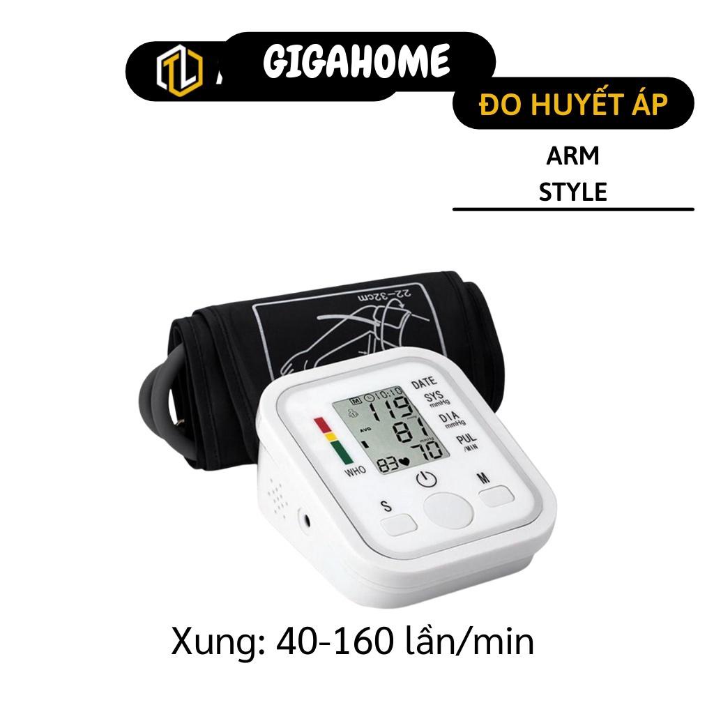 Máy đo huyết áp người cao tuổi GIGAHOME Dụng đo huyết áp Arm Style, máy đo nhịp tim và huyết áp tiện lợi 2435