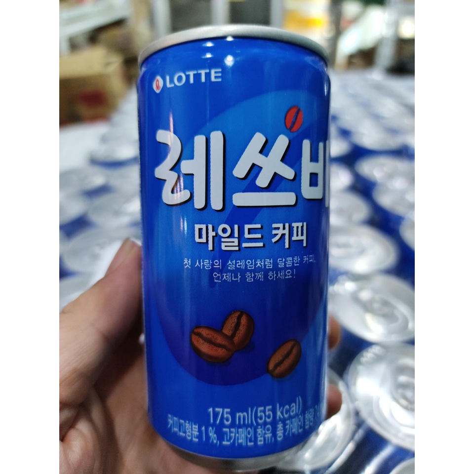 Cà phê lon uống liền hàn quốc Let's Be, cà phê lets be hàn quốc - 레쓰비 마일드 & 모카라떼