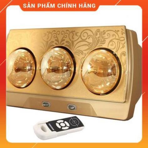 [FreeShip] Đèn sưởi 3 bóng Heizen có điều khiển từ xa HE-3BR - Hàng cao cấp chính hãng Huy Anh