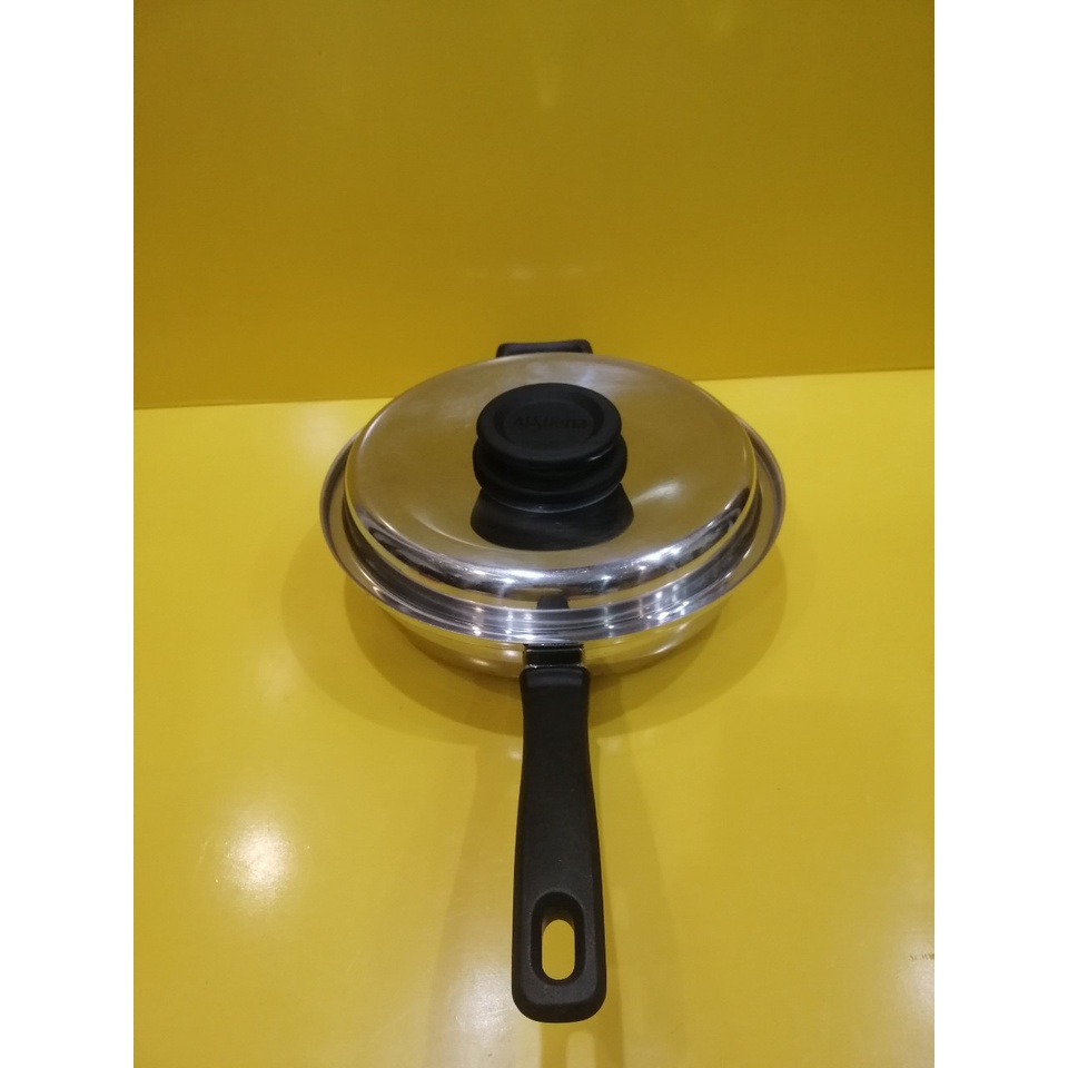 Chảo inox nội địa Nhật dày nặng, size 27cm, cao 6cm (mã 957), Dùng được bếp từ