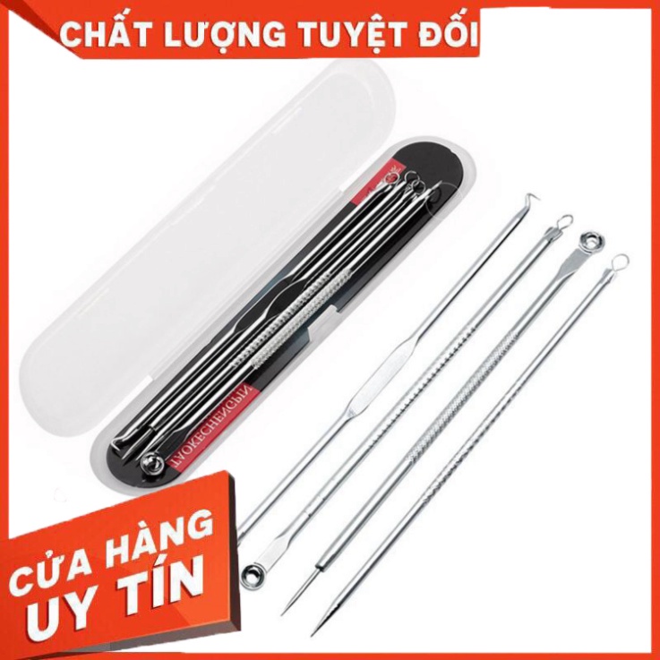 HH Bộ 4 Cây Nặn Mụn Trứng Cá Mụn Đầu Đen Chuyên Dụng