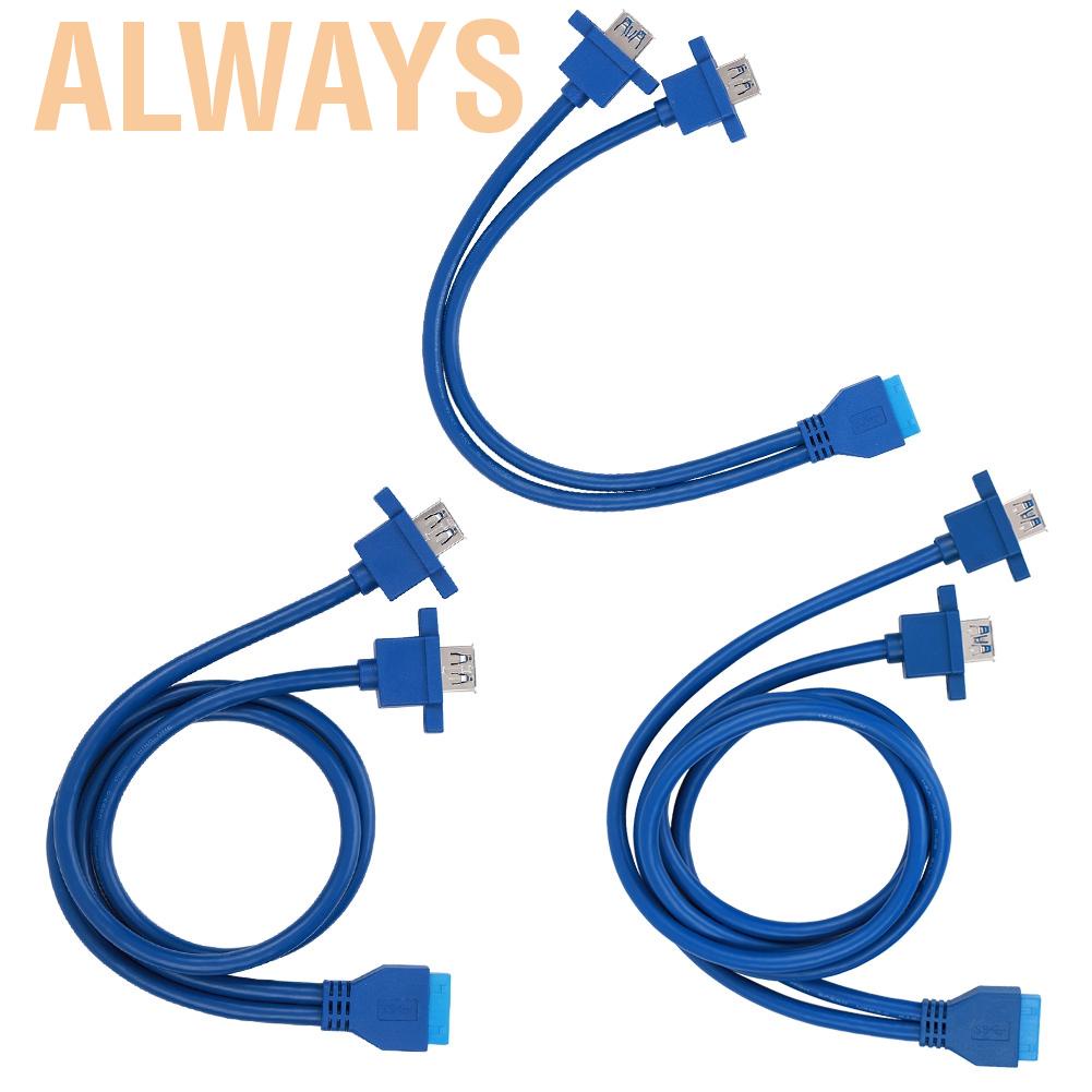 Dây cáp USB 3.0 19 chấu kết nối cho CPU máy tính có ốc vít tiện dụng chất lượng cao