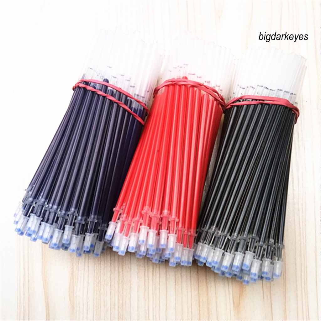Set 100 Ruột Bút Bi Màu Xanh/Đỏ/Đen Ngòi 0.5mm