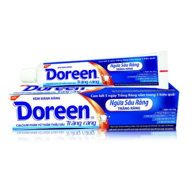 kem đánh răng doreen 5 hiệu quả110g