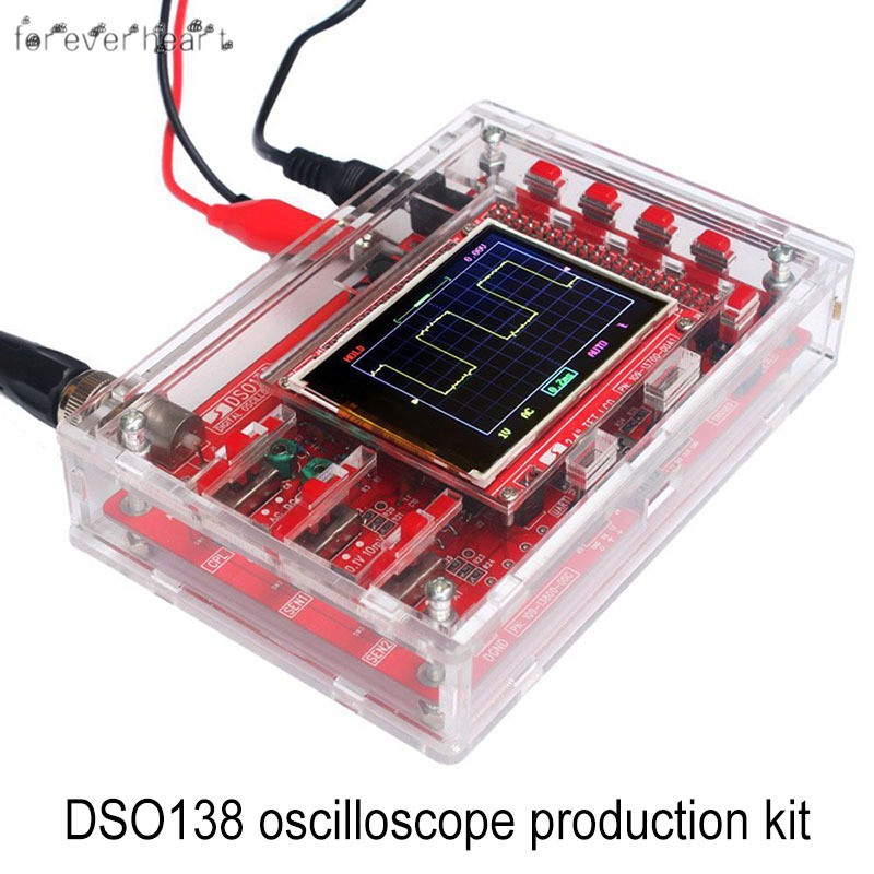 Set máy hiện sóng Dso138 Stm32 kèm hộp acrylic