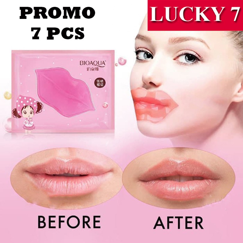 (hàng Mới Về) Set 7 Mặt Nạ Môi Màu Hồng / Đen Hàn Quốc Bioaqua | BigBuy360 - bigbuy360.vn