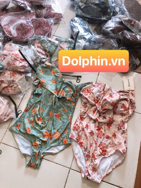 Bikini 1 mảnh liền thân Đồ Bơi Nữ 2022 Đi Biển Cực Xinh Cực Lạ Quảng Châu Chất Đẹp Che Bụng Mỡ HOA BIKINI2-2337 k5T2-3