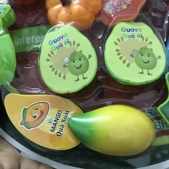 [Hàng VN] Đồ chơi vỉ cắt thái trái cây, hoa quả dành cho bé