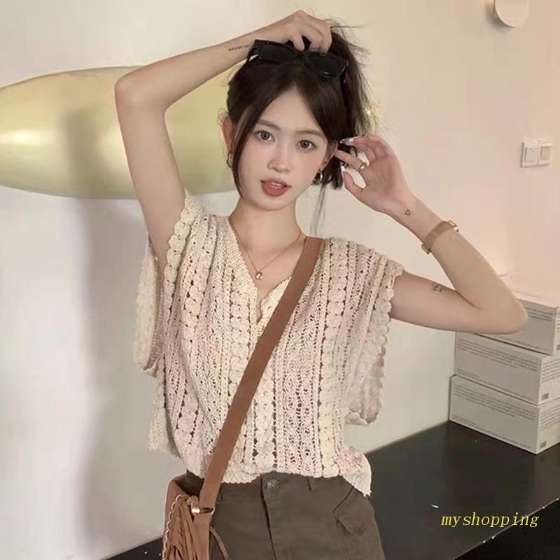 Áo Len Không Tay Cổ Chữ V Màu Sắc Đơn Giản Thời Trang Mùa Hè Cho Nữ