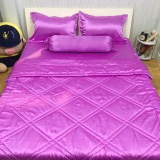 Bộ chăn ga gối phi lụa Thái Tuấn 