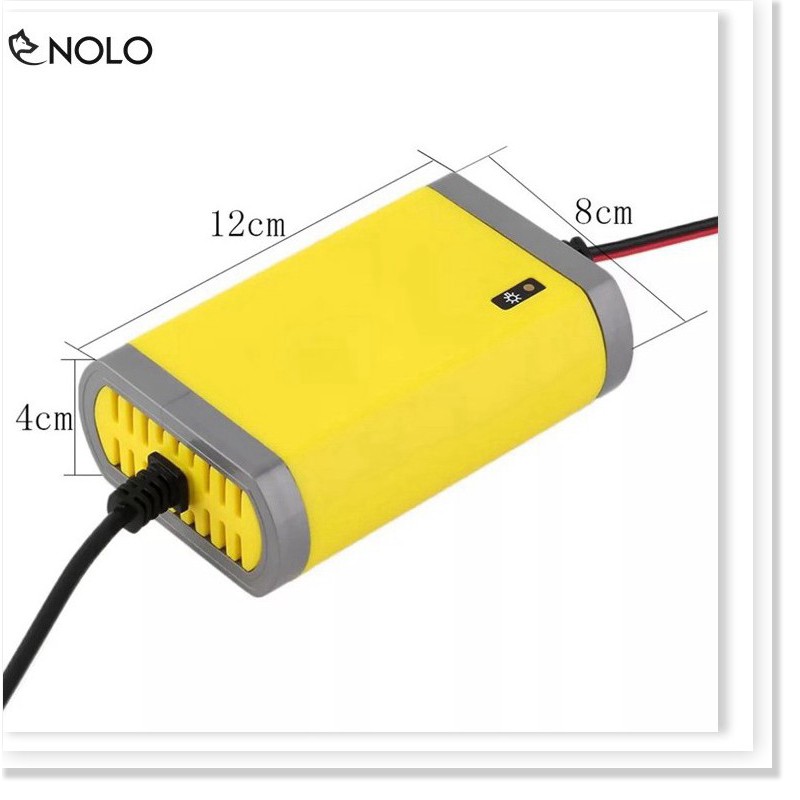 Sạc Ắc Quy Tự Động 12V Có Đèn Báo Tình Trạng Sạc Hỗ Trợ Bình Có Dung Lượng Pin 20AH Tích Hợp Mạch Bảo Vệ An Toàn