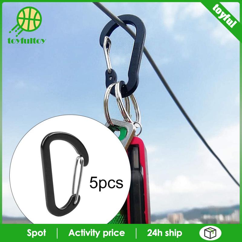 Set 5 Móc Khóa Chữ D Chống Gỉ Sét Chuyên Dụng Cho Câu Cá