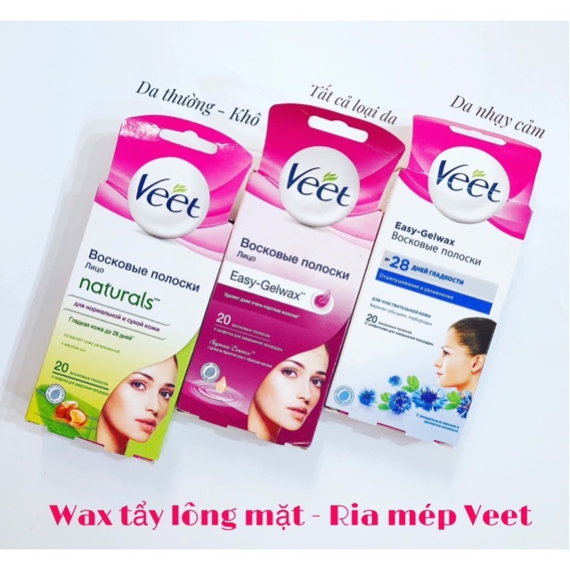 MIẾNG WAX LÔNG MẶT -RIA MÉP VEET