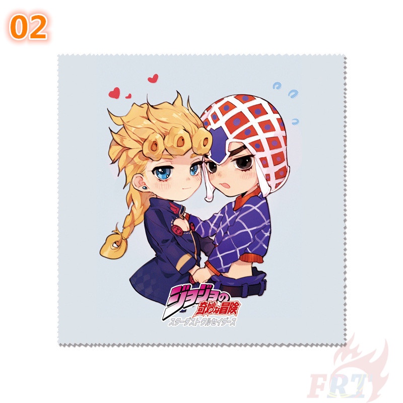 ★ Dụng Cụ Vệ Sinh Mắt Kính Họa Tiết Anime Jojo 'S Bizarre Adventure ★ 1 Khăn Lau Kính / Điện Thoại / Ống Kính Đa Năng