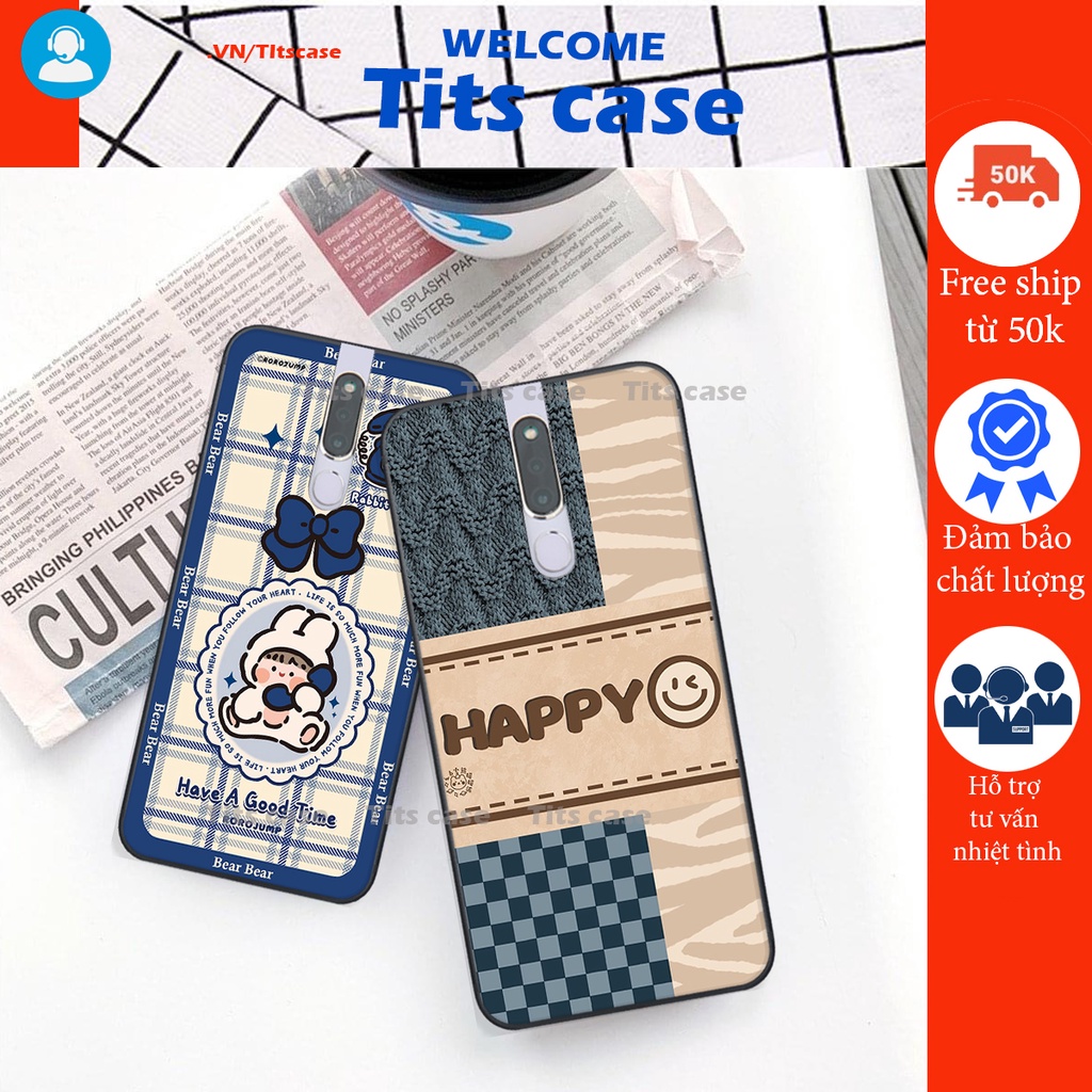 Ốp lưng Oppo F11 PRO in hình bò sữa, gấu be@r, cute cực  ĐỈNH -  cực CHẤT-  cực COOL